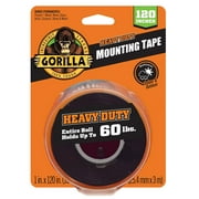 Gorilla XL Black Heavy Duty Mounting Tape Material Acrylic Adhesive, 10 ft Roll. Black Color Model