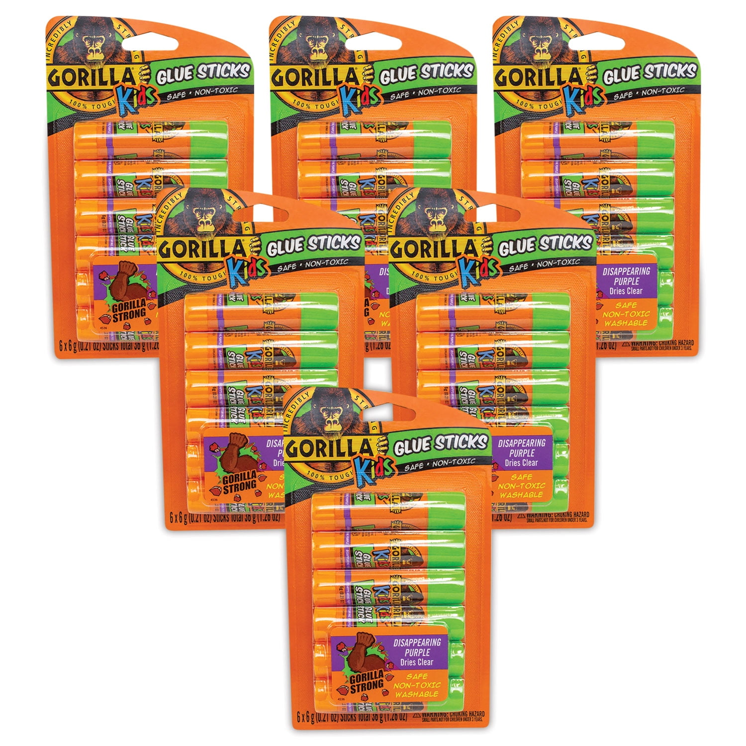 Gorilla glu School glu Sticks 0.21 oz/Stick Dries Clear 36 Sticks/Box  2614408BX 