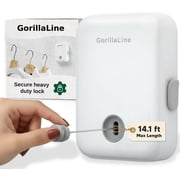 GorillaLine Retractable Clothesline Indoor Outdoor Heavy Duty Wall Mounted Laundry Drying Rack