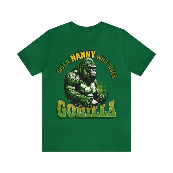 Gorillas Lover Unisex T-Shirt, Just A Nanny Who Loves Gorilla