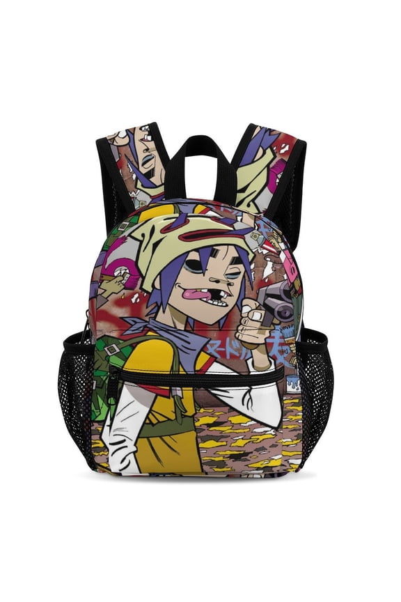 Gorillaz Backpack 13 Inch Bookbag Casual Daypack Travel Backpacks for Work Hiking Camping