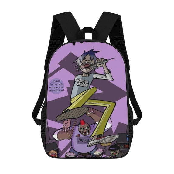 Gorillaz Backpack Rucksack Book Bag Schoolbag Shoulder Bag Casual Hiking Daypack