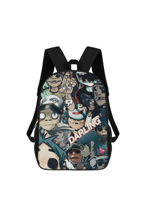 Gorillaz Backpacks 17 Inch Travel Laptop Backpack Lightweight Bookbags Casual Daypack