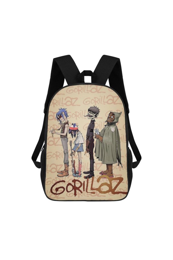 Gorillaz Backpacks 17 Inch Travel Laptop Backpack Lightweight Bookbags Casual Daypack