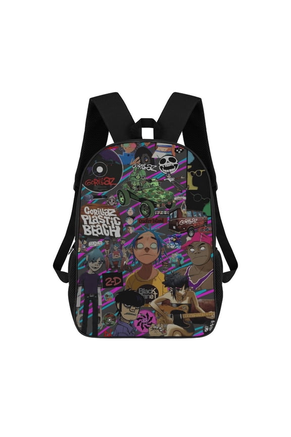Gorillaz Backpacks 17 Inch Travel Laptop Backpack Lightweight Bookbags Casual Daypack