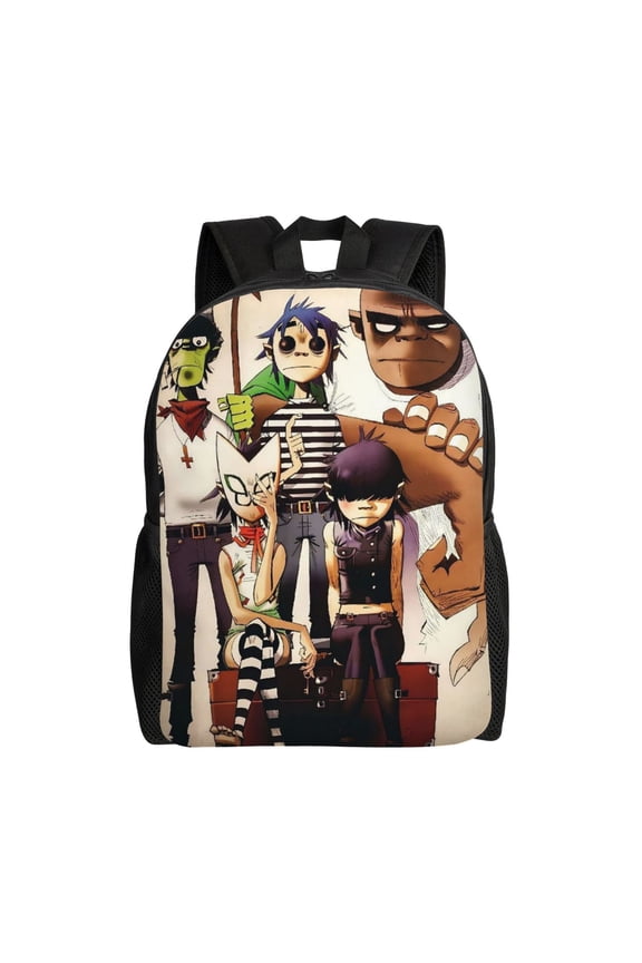 Gorillaz Backpacks Lightweight Bookbags Casual Daypack For Travel Hiking Work