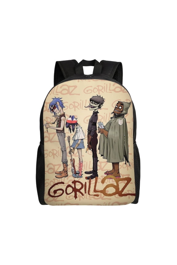 Gorillaz Backpacks Lightweight Bookbags Casual Daypack For Travel Hiking Work