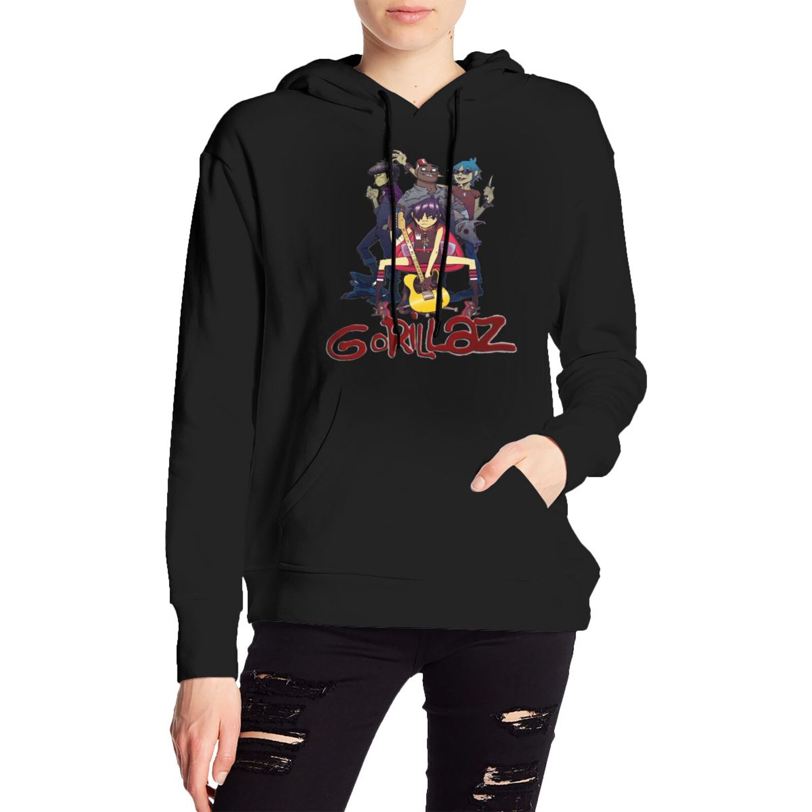 Pullover Gorillaz Cracker Island Officiel - Sweat à Capuche Mixte