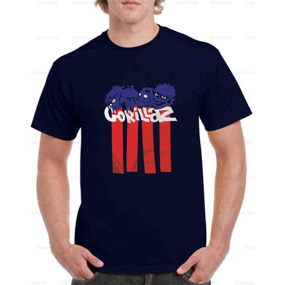 Gorillaz Demon Days Rock Merch Concert Tour Vintage Virtual Band Art T-Shirt Unisex, up to 5XL