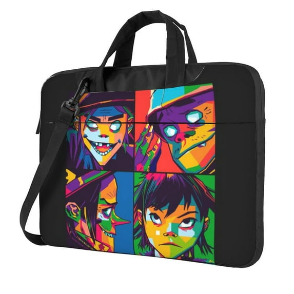 Gorillaz Laptop Carrying Case 13 Inch Laptop Bag Computer Protective Case Shoulder Strap Carrying Briefcase Messenger Bag