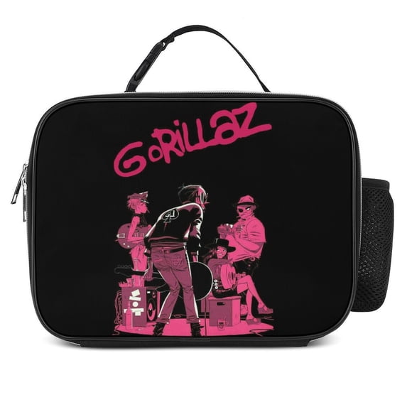 Gorillaz Lunch Bags Insulated Soft Lunch Box Reusable Large Capacity Lunch Tote Bag for Office Picnic School