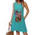 thumbnail image 1 of Gorillaz Members Sleeveless Dress For Womens Summer Novelty Sundress Soft Casual Knee Length Loose Tank Dress, 1 of 7