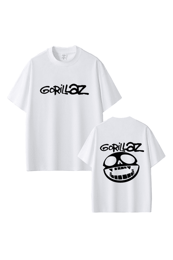 Gorillaz Merch T-shirt New Logo Printed Unisex Summer TShirt Cotton Short Sleeved Shirt Casual Top Tee