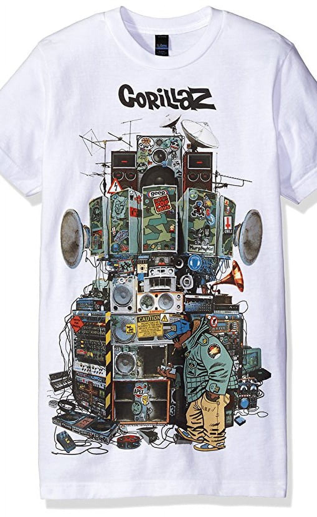 Gorillaz Multi Boomboxes Men's T-Shirt - Walmart.com