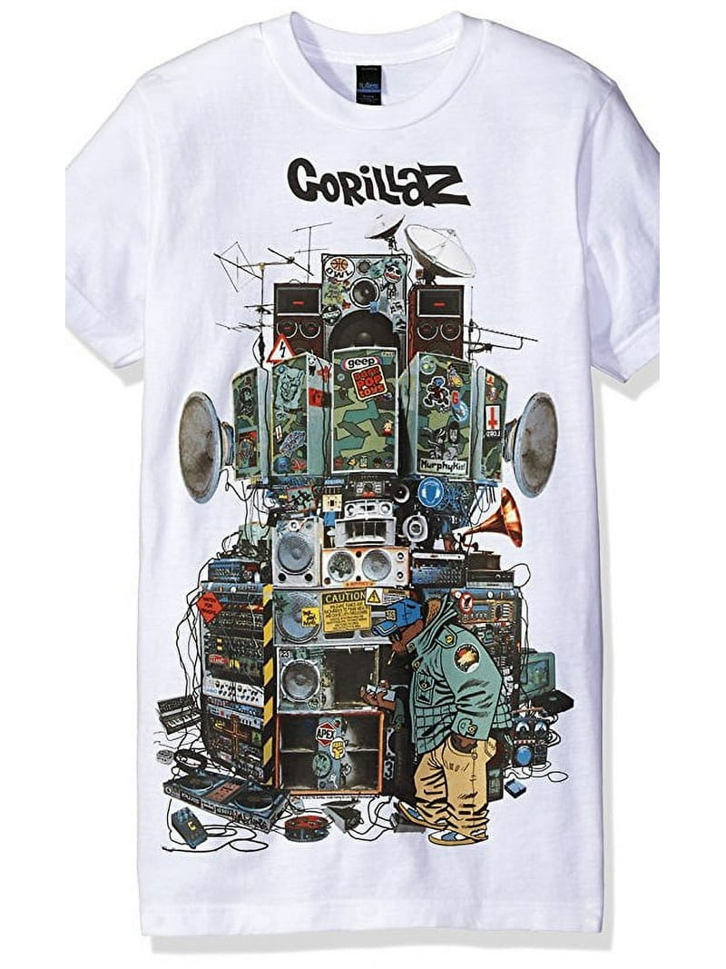 Gorillaz Multi Boomboxes Men's T-Shirt - Walmart.com