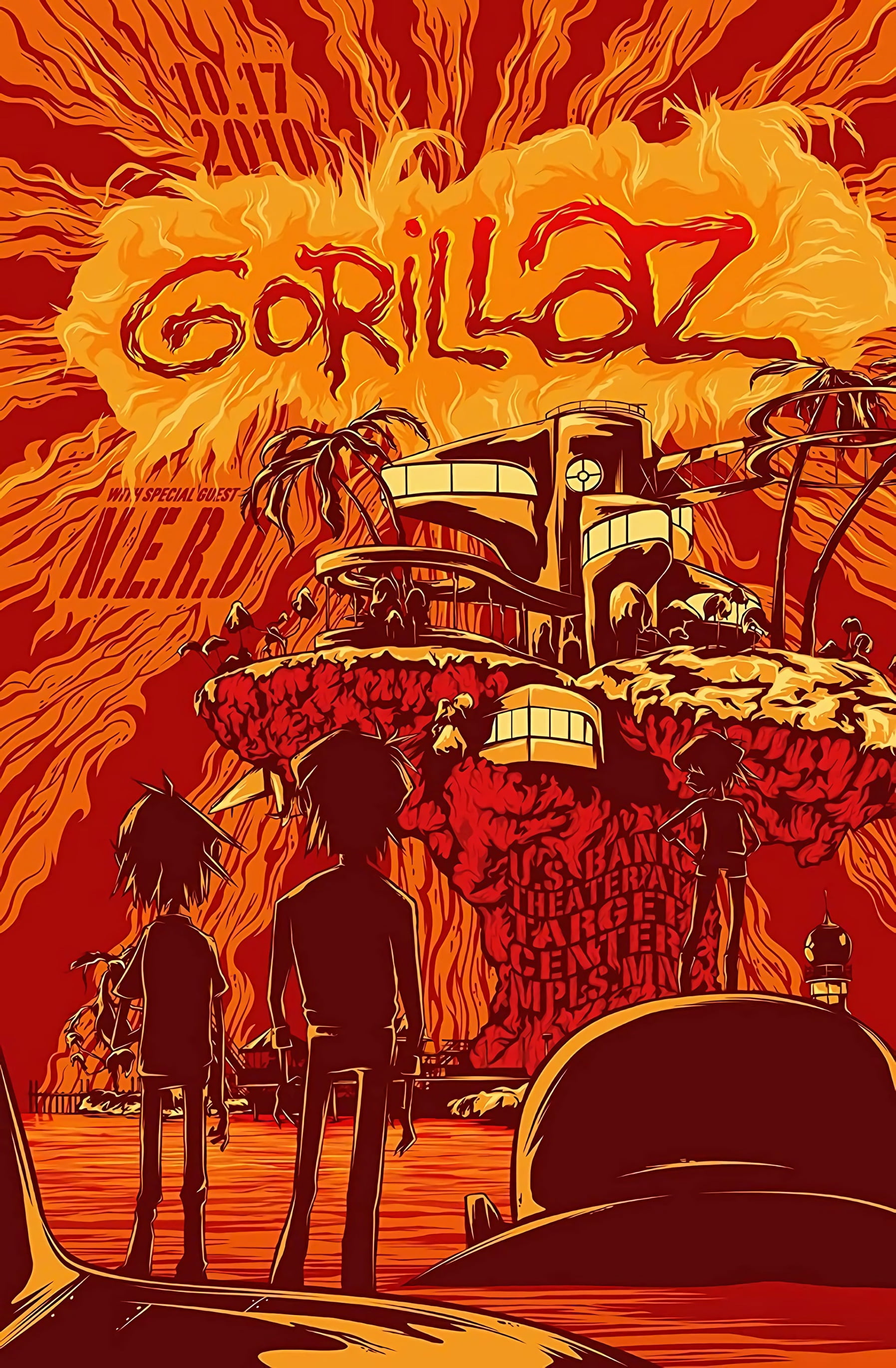 Gorillaz Poster 12x18inch (30x46cm) poster, perfect for any room! Frameless art Wall Art Gift