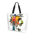 thumbnail image 1 of Gorillaz Shoulder Bag Durable Reusable Grocery Bags Shopping Tote Bag for Women, 1 of 9