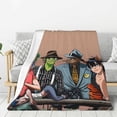thumbnail image 1 of Gorillaz Sing Flannel Blanket Cozy Ultra-Soft Micro Throw Blanket For Bed Sofa Couch Car Office Camping Travel All Season Fleece Blanket 40"x30", 1 of 8