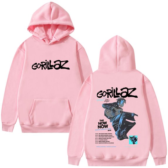 Gorillaz The Now Now Merch Unisex Oversized Fleece Graphic Hoodie - Autumn Winter Streetwear
