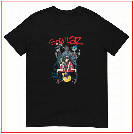 Gorillaz Unisex Music Fan Merchandise Clothing Damon Albarn Band Unisex T Shirt V15915 Size S-5XL