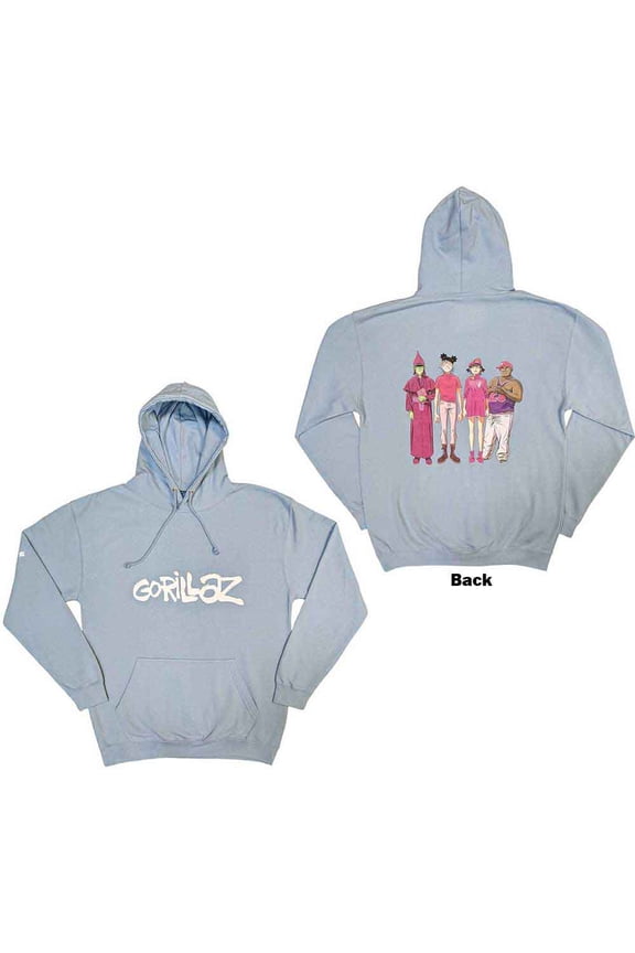 Gorillaz Unisex Pullover Hoodie: Cracker Island (Back Print) (Large)