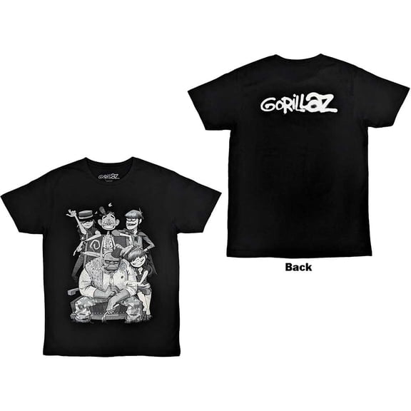 Gorillaz Unisex T-Shirt George Spray (Back Print)