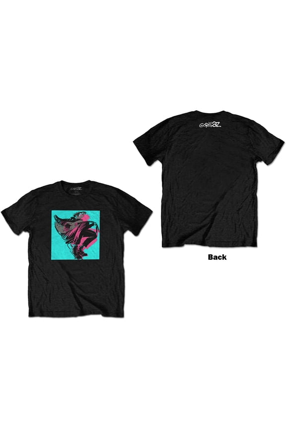 Gorillaz Unisex T-Shirt Now Now Logo (Back Print) (Small)