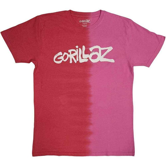Gorillaz Unisex T-Shirt: Two-Tone Brush Logo (Wash Collection) (X-Large)