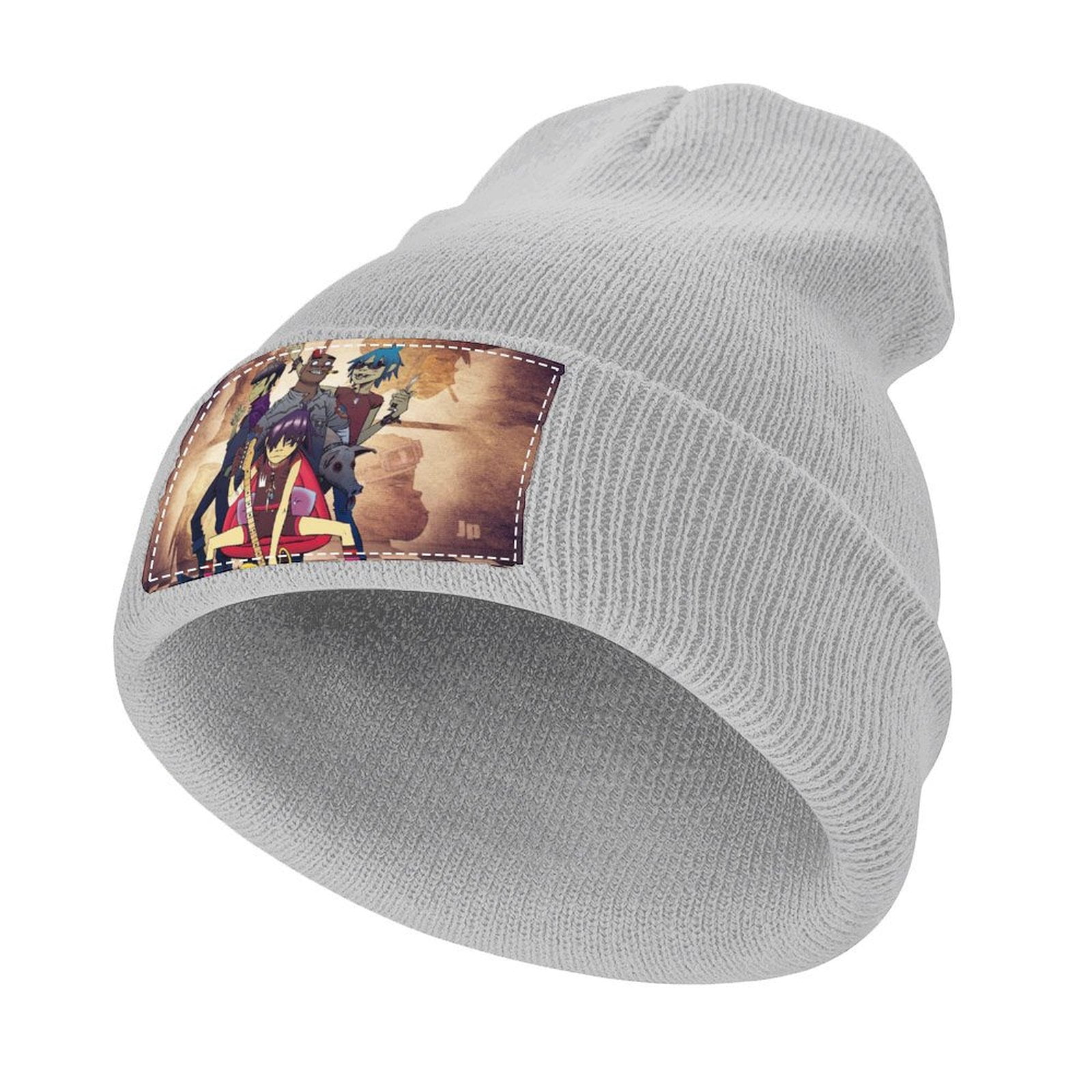Women\'s Knitted Beanie Rose Cozy Skull Ski Hats Cap Winter Warm Slouchy Design Y2K Distressed Knit Beanie Hat Grunge Skull Cap Vintage  main image 4