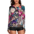 thumbnail image 1 of Gorillaz Women's Sunscreen Shirt Long Sleeve Workout Tops Crewneck Soft Comfy Tees Casual T-Shirt 2XL, 1 of 7