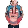 thumbnail image 1 of Gorillaz Youth Sweatshirt Hoodies Fashion Teen Hooded Hoody Pullover Clothes With Pocket For Boys Girls Clothing, 1 of 8