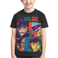 thumbnail image 1 of Gorillaz Youth T-Shirts Graphic Shirts Blouse For Teen Boys Girls Casual Short Sleeve Tee Tops X-Small, 1 of 6