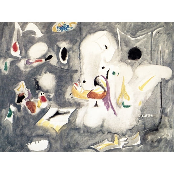 Gorky Summer Snow Expressionist Painting Extra Large Art Print Wall Mural Poster Premium XL