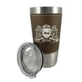 thumbnail image 1 of Gorman Irish Coat of Arms Leather Travel Mug, 1 of 1