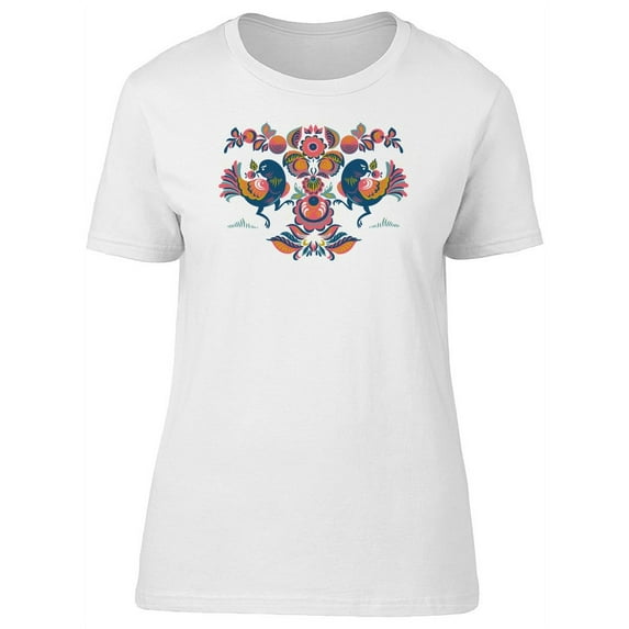 Gorodet Painting Of A Blue Bird T-Shirt Women -Image by Shutterstock, Female Small