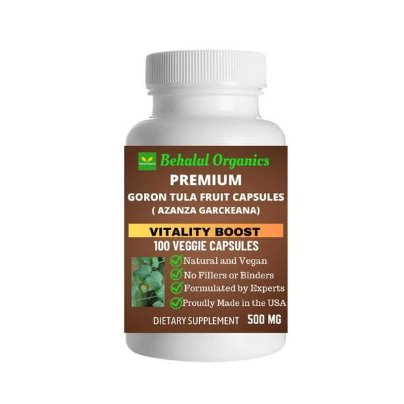 Gorontula fruit 100 Quick Release Capsules - 500mg Per Capsule