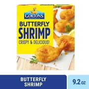Gorton’s Butterfly Shrimp, Whole Shrimp, Breaded with Crunchy Panko Breadcrumbs, Frozen, 9.2 Ounce Package