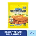 thumbnail image 1 of Gorton’s Crunchy Breaded Fish Portions, Wild Caught Pollock with Crunchy Panko Breadcrumbs, Frozen, 26 Count, 50 Ounce Resealable Bag, 1 of 10
