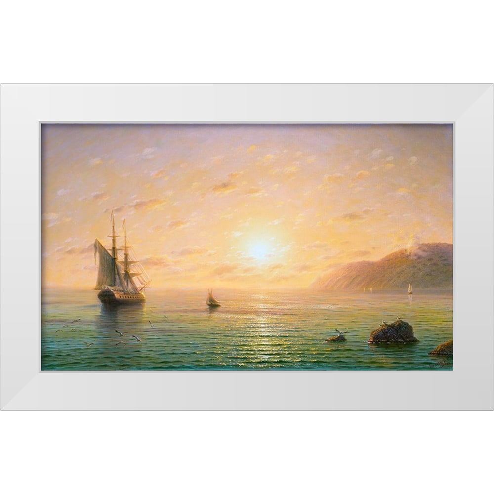 Goryachev, Alexander 18x12 White Modern Wood Framed Museum Art Print ...