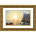 thumbnail image 1 of Goryachev, Alexander 32x21 Gold Ornate Wood Framed with Double Matting Museum Art Print Titled - Swallows Nest.Morning – 2, 1 of 4