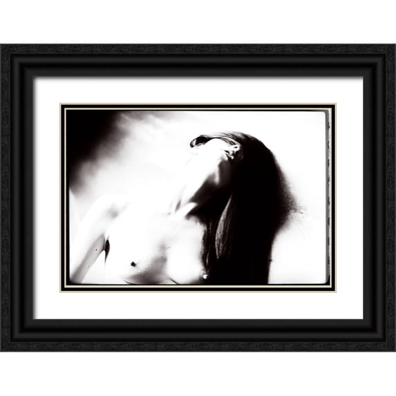 Goryunov, Georgy 32x23 Black Ornate Wood Framed with Double Matting Museum Art Print Titled - Asphyxy