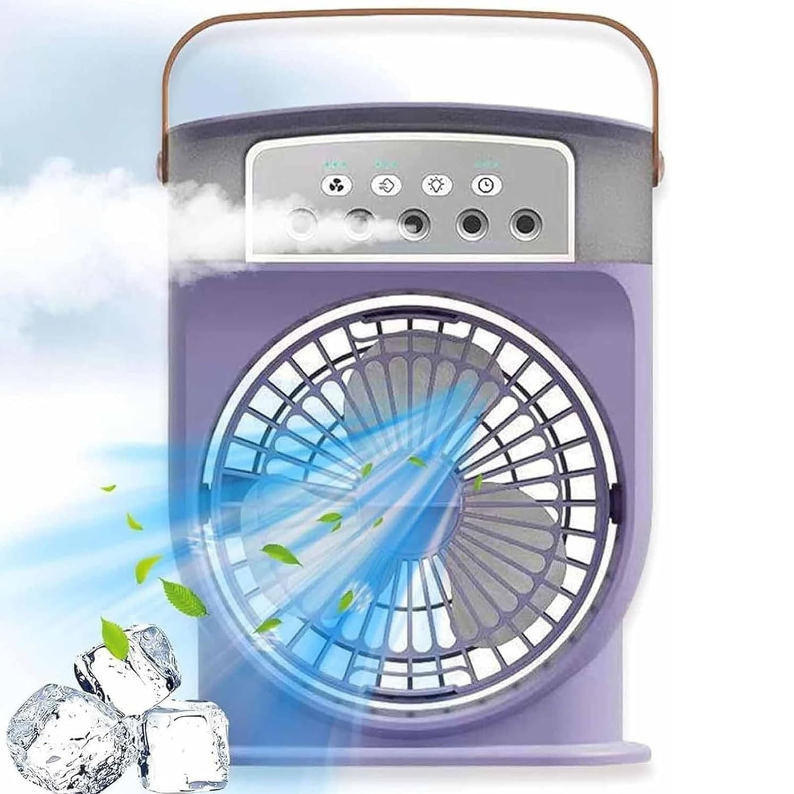 Goseagotofun Ice Cube Fan Air Cooler Portable Air Conditioner Fan