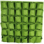Gosear Wand Montiert Hängende Vertikal Bepflanzung Taschen Grün Wachsen Pflanzer mit 36 Taschen für Haus Wand Balkon Garten Versorgung Schwarz