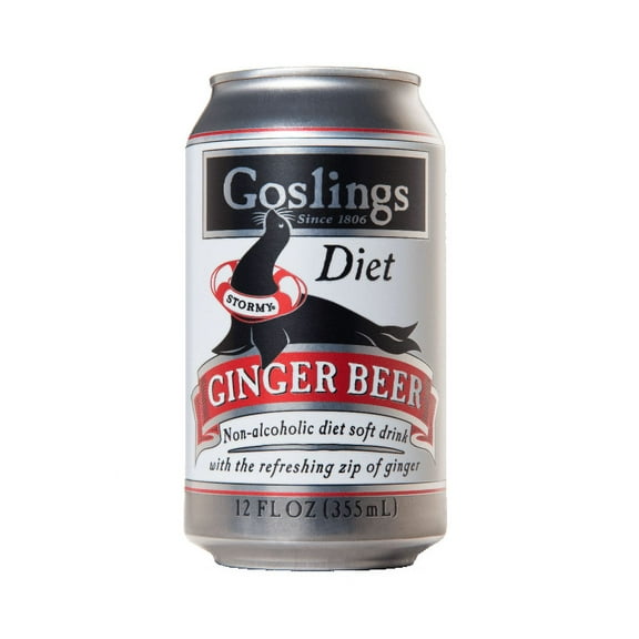 Gosling's Diet Stormy Ginger Beer 12 Oz Pack of 24