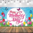thumbnail image 1 of Gosmith 40*50in Happy Mothers Day Banner XtraLarge Blue Pink Mother's Day Backdrop Party Decorations Home, 1 of 8