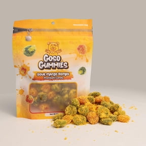 Goso Gummies Sour Mango Bombs 6oz Bag Premium Viral Candy