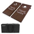 thumbnail image 1 of Gosports Wedding Cornhole Set - Regulation Size with Solid Stained Wood Contruction, 1 of 5