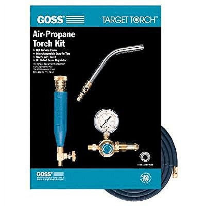Goss Target AirPropane Torch Outfits, 1/2 in, Propane, Soldering