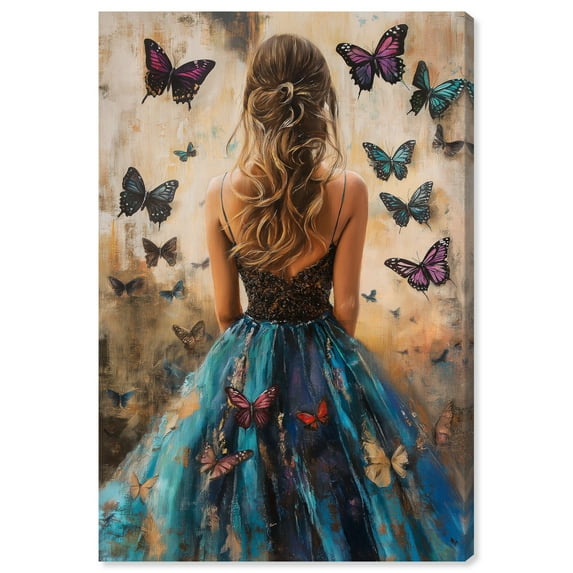 Gossamer Gown Canvas Print Fashion Wall Decor by Art Remedy, Gallery Wrapped, 36 x 54
