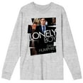 thumbnail image 1 of Gossip Girl Lonely Boy Dan Humphrey Men's Heather Grey Long Sleeve Tee-3XL, 1 of 1